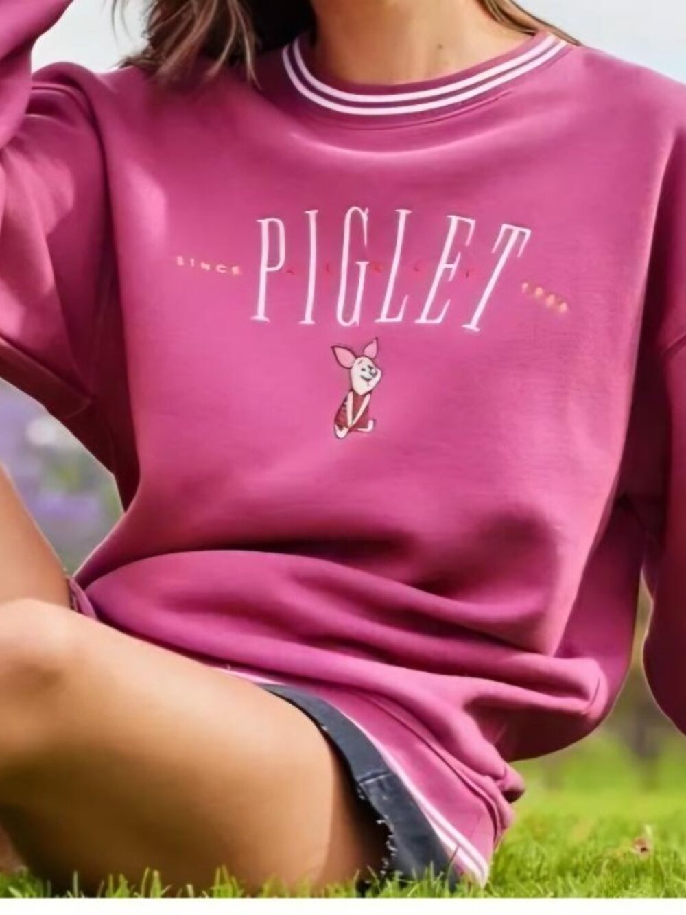 Disney Winnie the Pooh Piglet Sweatshirt Large